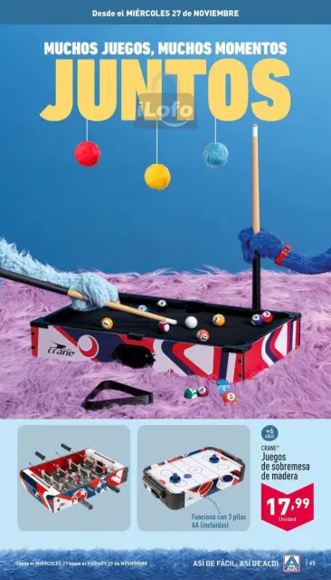 ALDI Spain Offers from 11 November to 7 December 2024 Featured Games Offers - Page 65