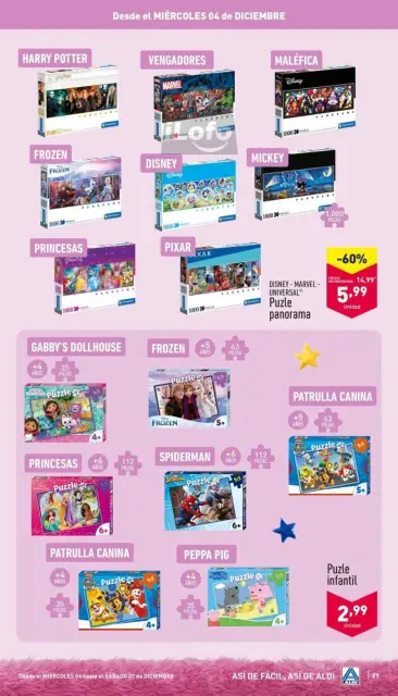 ALDI Spain Offers from 11 November to 7 December 2024 Featured Games Offers - Page 89