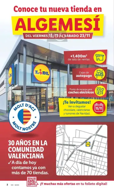 Ofertas de Lidl España de 15 a 23 noviembre 2024 NUEVA TIENDA ALGEMESÍ Ofertas - Página 2