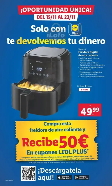 Ofertas de Lidl España de 15 a 23 noviembre 2024 NUEVA TIENDA ALGEMESÍ Ofertas - Página 8