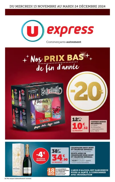 U Express France Offers from 13 to 24 November 2024 Special Offers - Page 1