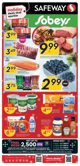 Sobeys supermarket Canada Offers from 14 to 20 November 2024 Weekly offers - Page 1