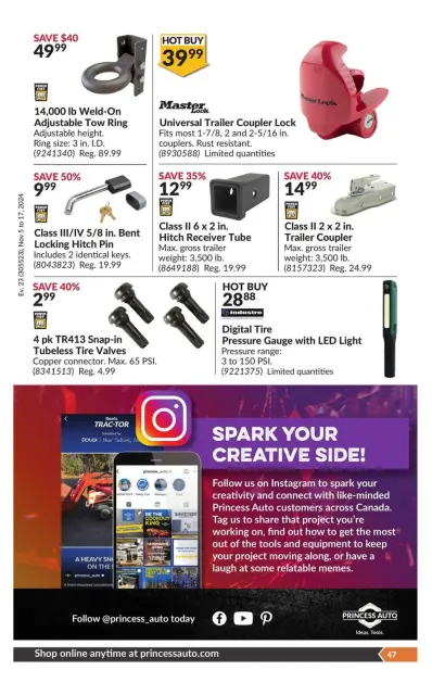 Princess Auto Canada Offers from 5 to 17 November 2024 National Sale - Page 51