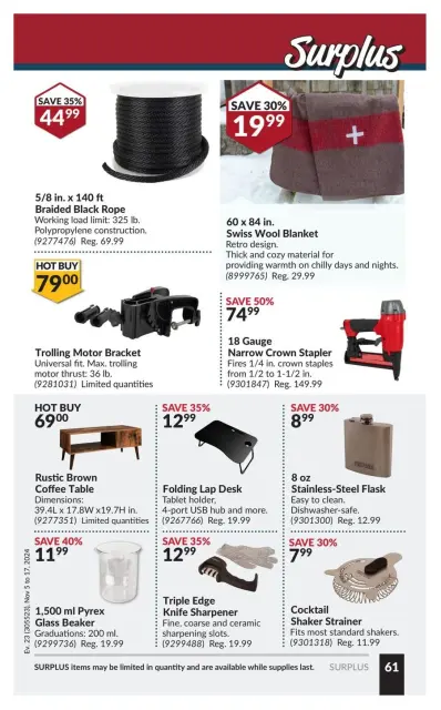 Princess Auto Canada Offers from 5 to 17 November 2024 National Sale - Page 65