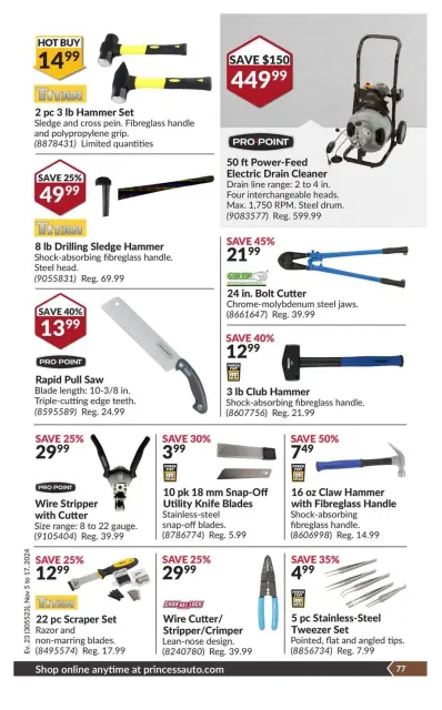 Princess Auto Canada Offers from 5 to 17 November 2024 National Sale - Page 81