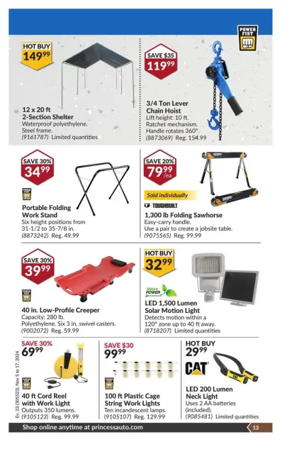 Princess Auto Canada Offers from 5 to 17 November 2024 National Sale - Page 17