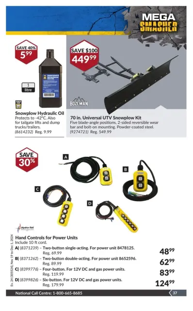 Princess Auto Canada Offers from 19 November to 1 December 2024 Mega Smasher - Page 44