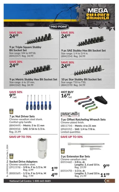 Princess Auto Canada Offers from 19 November to 1 December 2024 Mega Smasher - Page 52