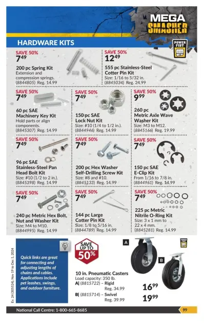 Princess Auto Canada Offers from 19 November to 1 December 2024 Mega Smasher - Page 107