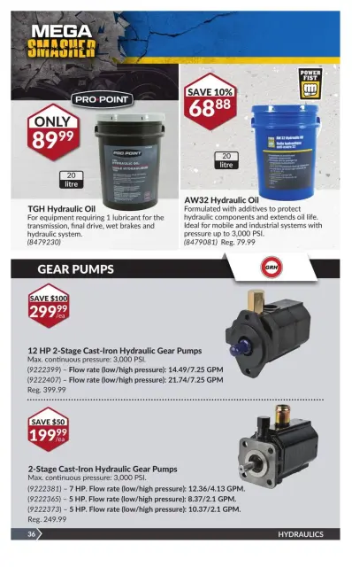 Princess Auto Canada Offers from 19 November to 1 December 2024 Mega Smasher - Page 43
