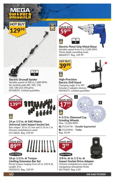Princess Auto Canada Offers from 19 November to 1 December 2024 Mega Smasher - Page 64