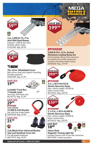 Princess Auto Canada Offers from 19 November to 1 December 2024 Mega Smasher - Page 30