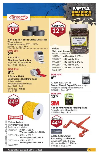 Princess Auto Canada Offers from 19 November to 1 December 2024 Mega Smasher - Page 103