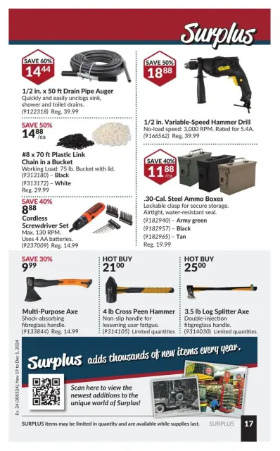 Princess Auto Canada Offers from 19 November to 1 December 2024 Mega Smasher - Page 24