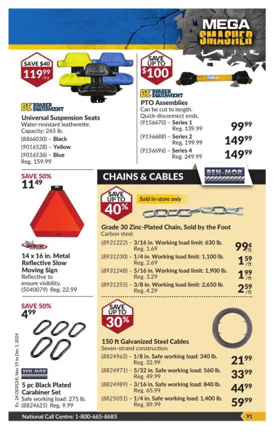 Princess Auto Canada Offers from 19 November to 1 December 2024 Mega Smasher - Page 99