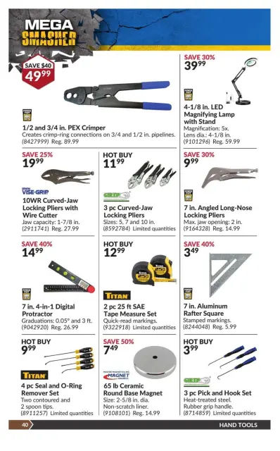 Princess Auto Canada Offers from 19 November to 1 December 2024 Mega Smasher - Page 47