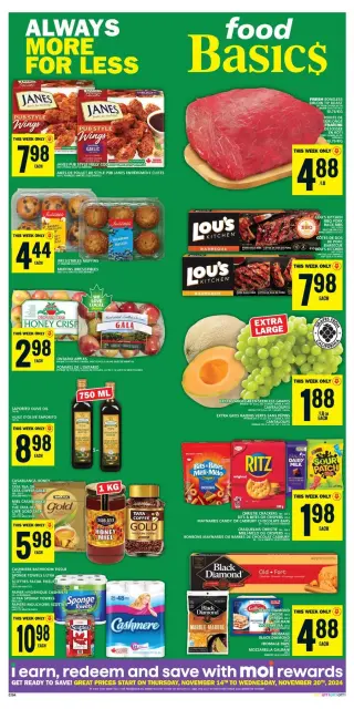Food Basics Canada Offers from 14 to 20 November 2024 Always more for less - Page 2