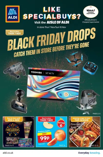 Ofertas de ALDI Reino Unido de 2 a 16 noviembre 2024 ofertas de Black Friday - Página 1