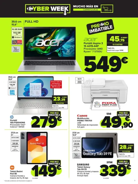 Ofertas de Carrefour España de 3 a 8 diciembre 2024 CYBER WEEK - Página 7