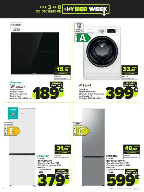 Ofertas de Carrefour España de 3 a 8 diciembre 2024 CYBER WEEK - Página 8