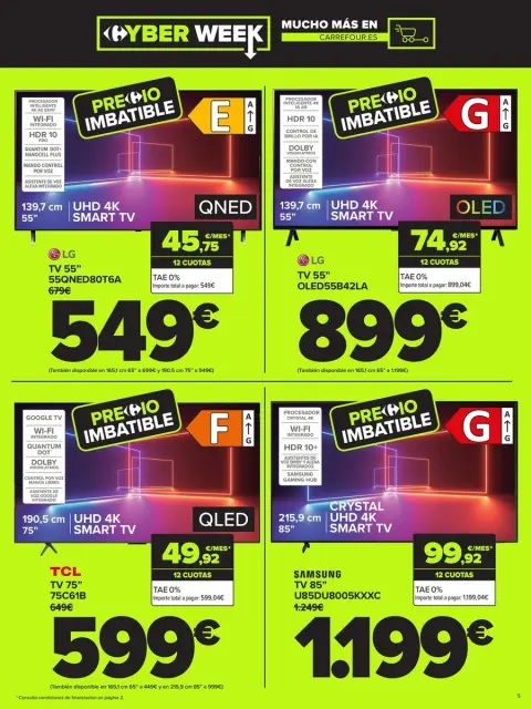 Ofertas de Carrefour España de 3 a 8 diciembre 2024 CYBER WEEK - Página 5