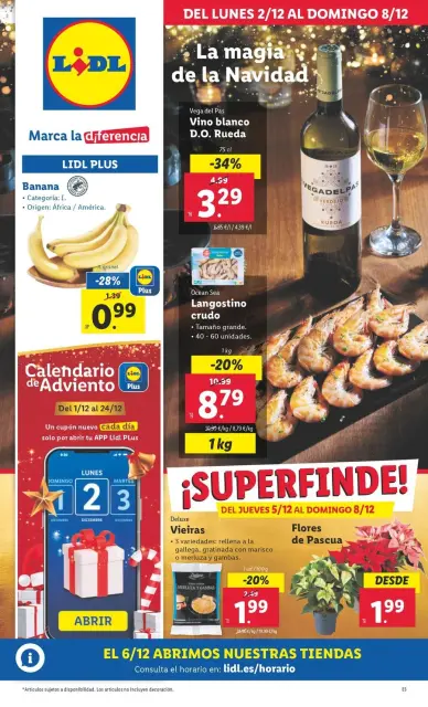 Ofertas de Lidl España de 2 a 8 diciembre 2024 ofertas semanales - Página 1