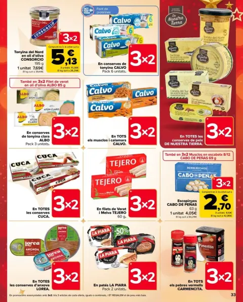 Ofertas de Carrefour España de 17 a 31 diciembre 2024 Ofertas 3x2 - Página 33