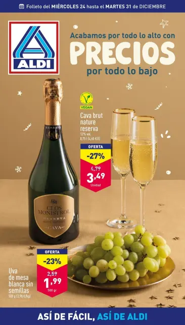 ALDI Spain Offers from 24 to 31 December 2024 Weekly offers - Page 1