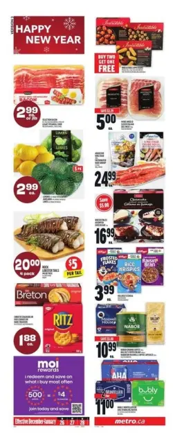 Metro supermarket Canada Offers from 26 December to 1 January 2025 Weekly offers - Page 1
