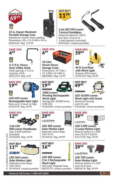 Princess Auto Canada Offers from 31 December to 12 January 2025 Price Wrecker - Page 9