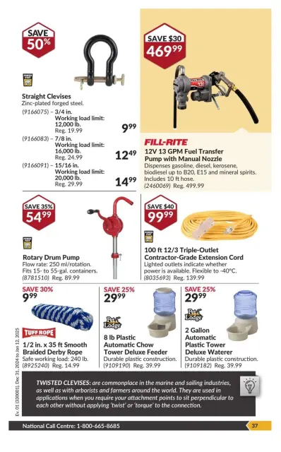 Princess Auto Canada Offers from 31 December to 12 January 2025 Price Wrecker - Page 41