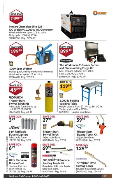 Princess Auto Canada Offers from 31 December to 12 January 2025 Price Wrecker - Page 53