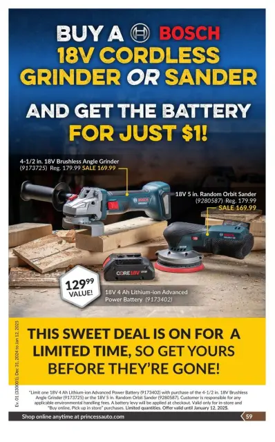 Princess Auto Canada Offers from 31 December to 12 January 2025 Price Wrecker - Page 63