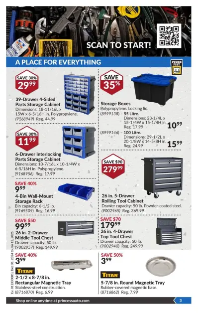 Princess Auto Canada Offers from 31 December to 12 January 2025 Price Wrecker - Page 7