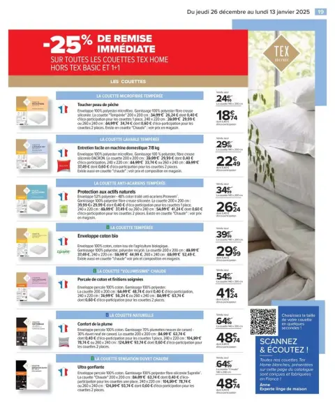 Carrefour France Offers from 26 December to 13 January 2025 WHITE Offers - Page 21