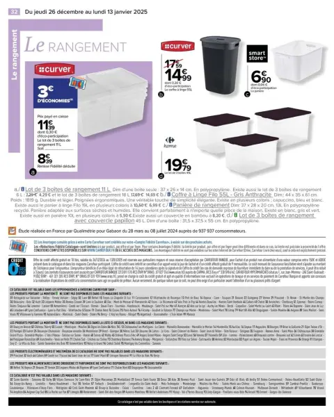 Carrefour France Offers from 26 December to 13 January 2025 WHITE Offers - Page 34