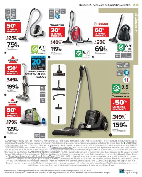 Carrefour France Offers from 26 December to 13 January 2025 WHITE Offers - Page 41