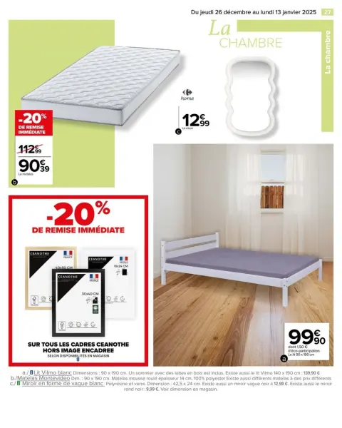 Carrefour France Offers from 26 December to 13 January 2025 WHITE Offers - Page 29