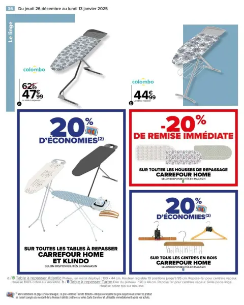 Carrefour France Offers from 26 December to 13 January 2025 WHITE Offers - Page 38