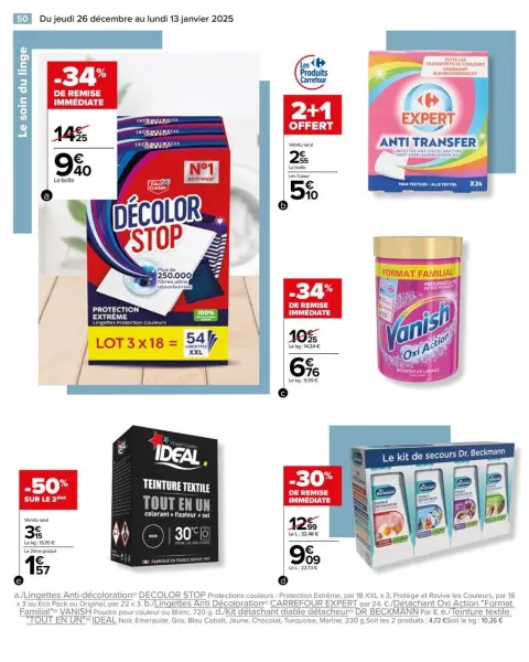 Carrefour France Offers from 26 December to 13 January 2025 WHITE Offers - Page 52