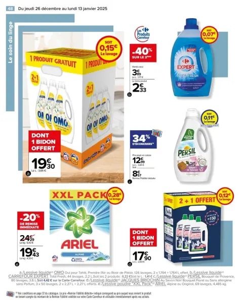 Carrefour France Offers from 26 December to 13 January 2025 WHITE Offers - Page 50