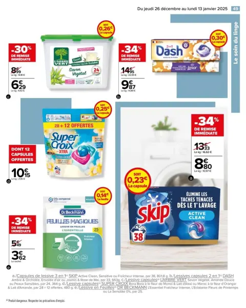 Carrefour France Offers from 26 December to 13 January 2025 WHITE Offers - Page 51