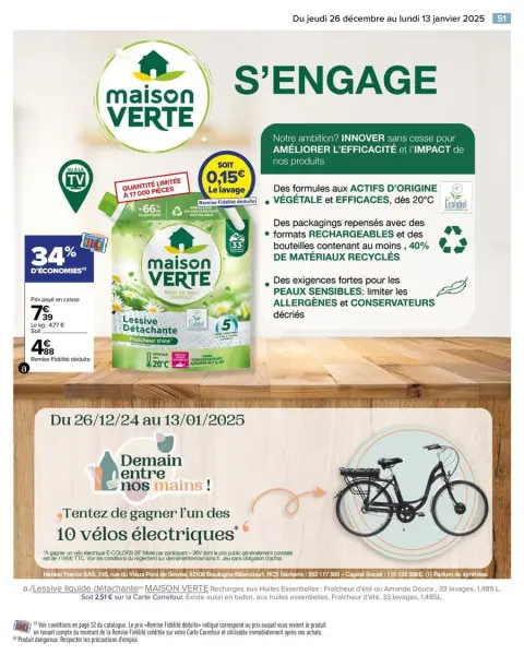 Carrefour France Offers from 26 December to 13 January 2025 WHITE Offers - Page 53