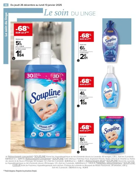 Carrefour France Offers from 26 December to 13 January 2025 WHITE Offers - Page 48