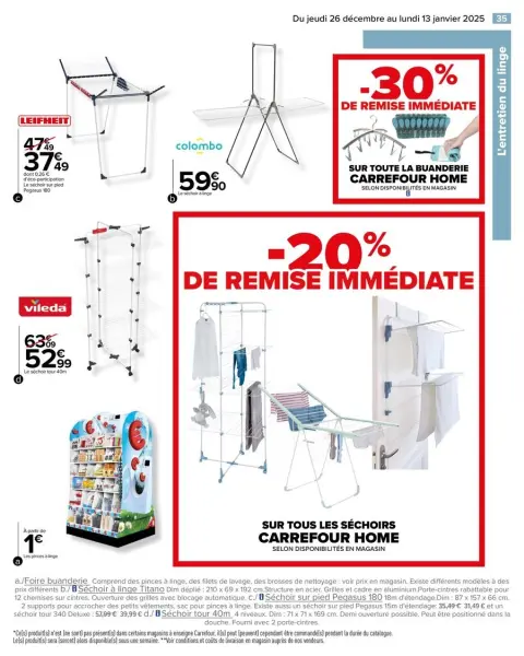 Carrefour France Offers from 26 December to 13 January 2025 WHITE Offers - Page 37