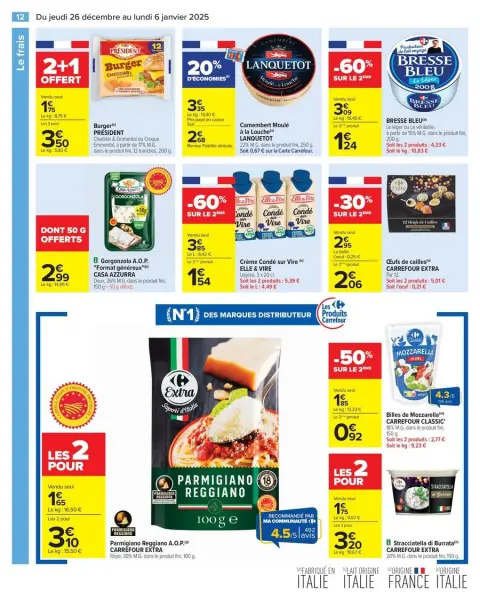 Carrefour France Offers from 26 December to 6 January 2025 - 50% ON THE 2ND PRODUCT - Page 18