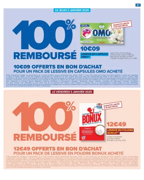 Carrefour France Offers from 26 December to 6 January 2025 - 50% ON THE 2ND PRODUCT - Page 73