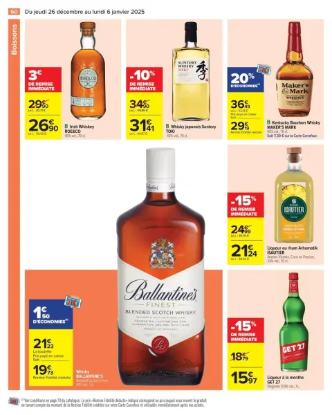 Carrefour France Offers from 26 December to 6 January 2025 - 50% ON THE 2ND PRODUCT - Page 66