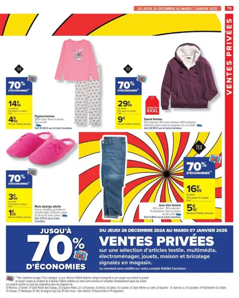 Carrefour France Offers from 26 December to 6 January 2025 - 50% ON THE 2ND PRODUCT - Page 85