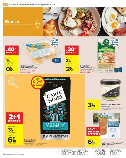 Carrefour France Offers from 26 December to 6 January 2025 - 50% ON THE 2ND PRODUCT - Page 54